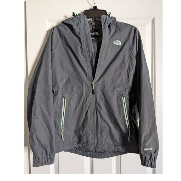 North Face Women's Hyvent Triclimate 3 in 1 Jacket Size Small Grey/Seafoam - Picture 2 of 12